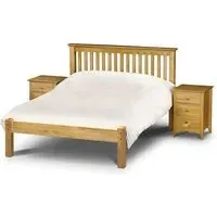 Ballari Double Bed Frame Low Foot - Pine