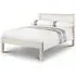 Ballari Double Bed Frame Low Foot - Stone White, Pine