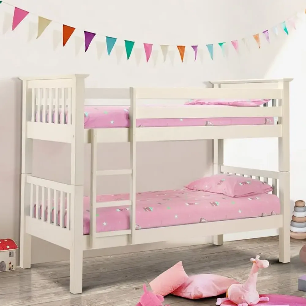 Ballari Wooden Bunk Bed - White