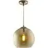 Balls Medium Ceiling Pendant Light - Amber, Antique Brass
