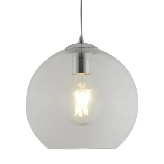 Balls Small Ceiling Pendant Light - Chrome, Glass