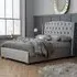 Balmorals Double Bed - Grey, Fabric
