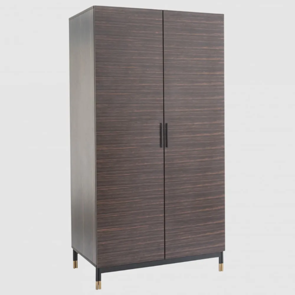 Balta 2 Door Wardrobe - Ebony