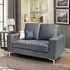Baltic 2-Seater Sofa - Grey, Faux Leather