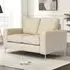 Baltic 2-Seater Sofa - Ivory, Faux Leather