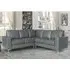 Baltic Corner Sofa - Dark Grey, Faux Leather