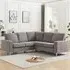 Baltic L-Shaped Corner Sofa - Grey, Fabric