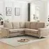Baltic L-Shaped Corner Sofa - Stone, Fabric