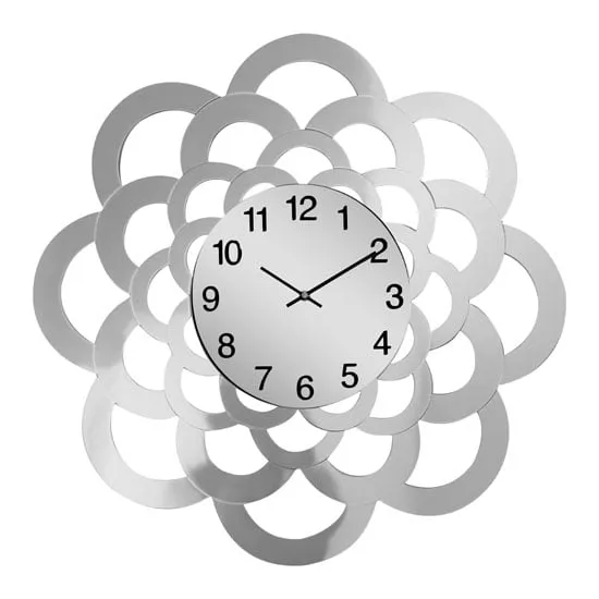 Baltic Sunflower Wall Clock - Mirrored, MDF/Acrylic/Glass product