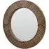 Baltimore Round Wall Mirror - Natural, Bamboo