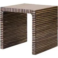 Baltimore Square Side Table - Natural, Bamboo