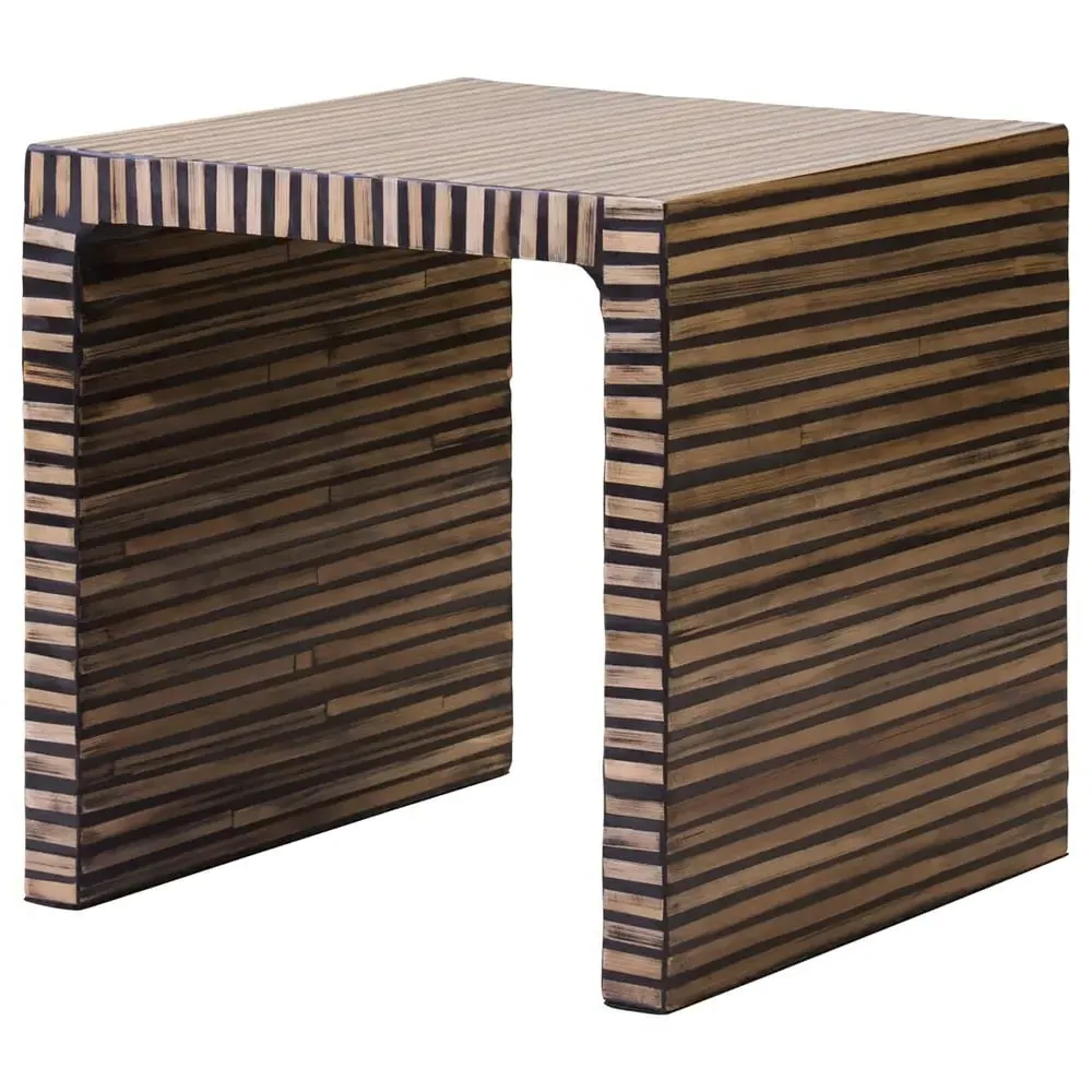 Baltimore Square Side Table - Natural, Bamboo image