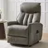 Balzac Electric Recliner Chair with Quadruple Motor - Taupe, Leather