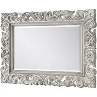 Bambina Distressed Wall Mirror - Wood Effect