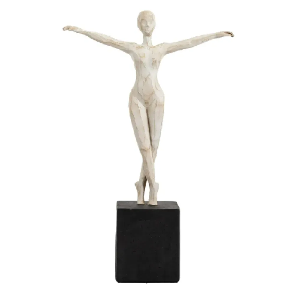 Bandera Pirouette Polyresin Sculpture - White, Black product