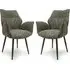 Banff Dining Chairs - Green, Fabric