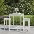 Bangor 3-Piece Garden Bar Set - White, Pine