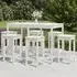 Bangor 7-Piece Garden Bar Set - White, Pine