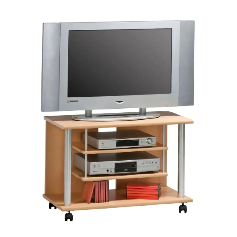 Bangor TV Stand with 2 Shelves - Beech image