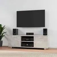 Banning 120cm TV Stand with 2 Doors - Concrete Grey