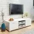 Banning 120cm TV Stand with 2 Doors - Gloss White
