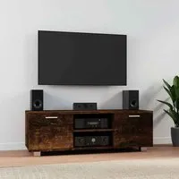 Banning 120cm TV Stand with 2 Doors - Smoked Oak, Engineered Wood alternate view