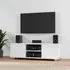 Banning 120cm TV Stand with 2 Doors - White