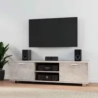 Banning 140cm TV Stand with Storage - Concrete Grey