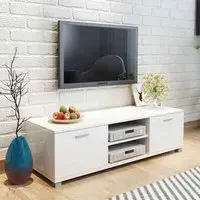 Banning 140cm TV Stand with Storage - Gloss White