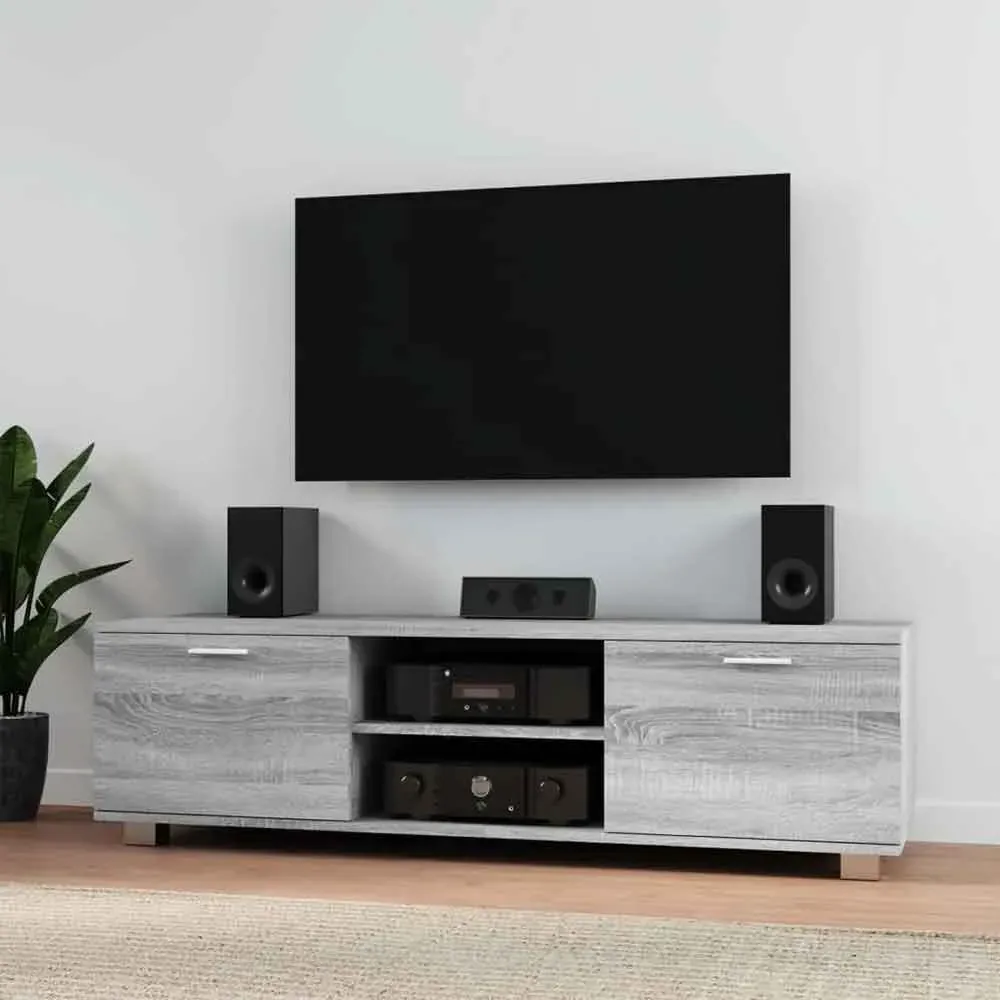 Banning 140cm TV Stand with Storage - Grey Sonoma image