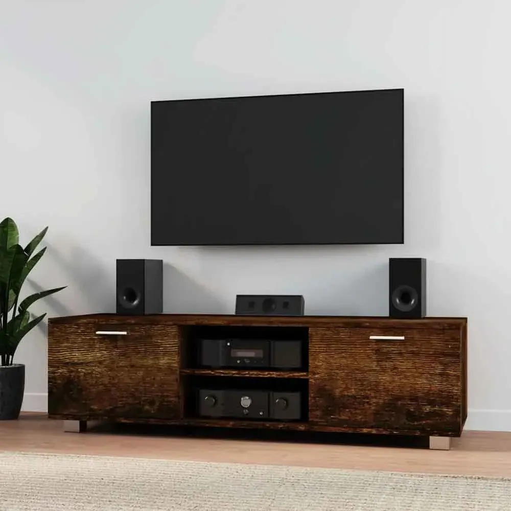 Banning 140cm TV Stand with Storage - Smoked Oak