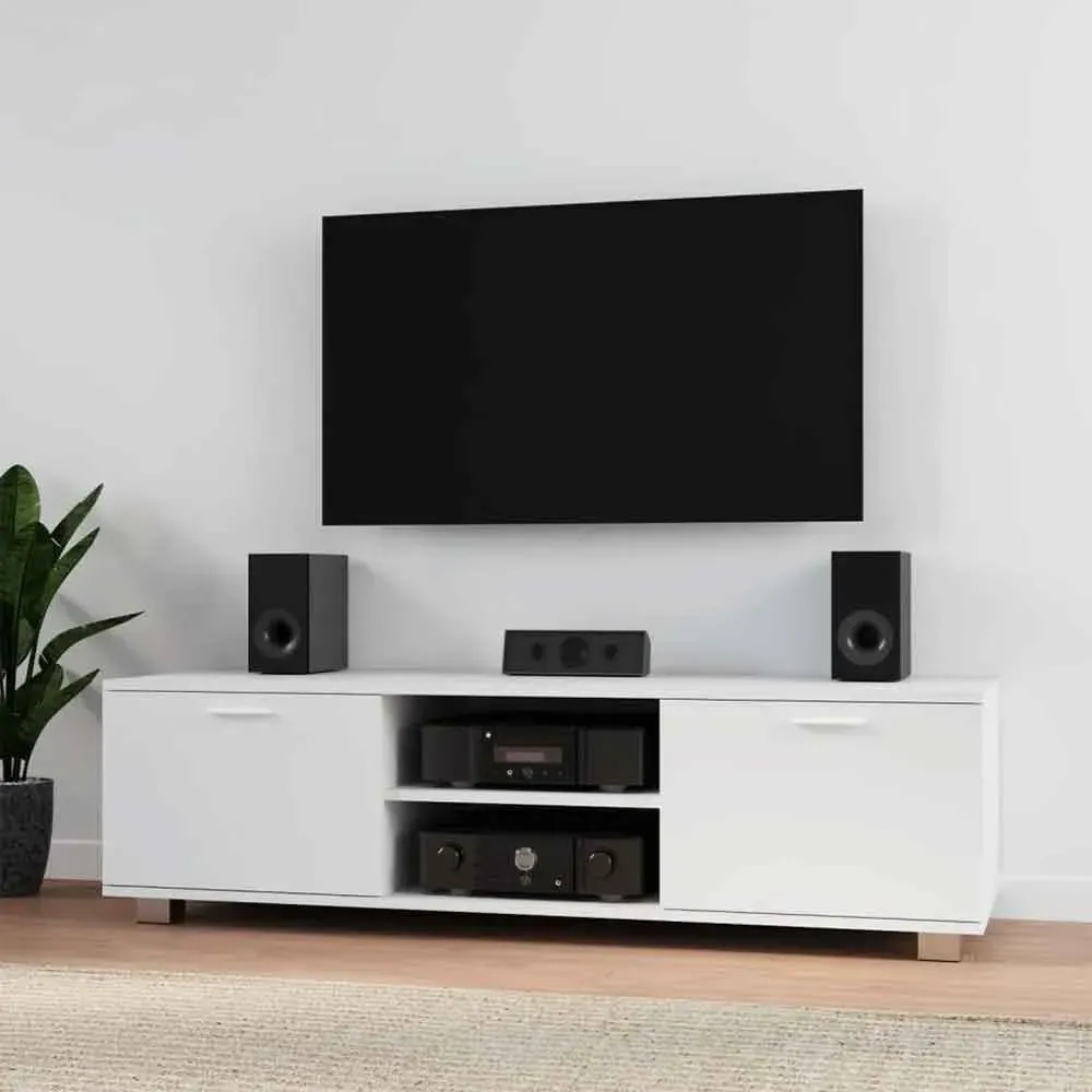 Banning 140cm TV Stand with Storage - White
