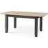 Baqia Extending Dining Table - Dark Grey, Oak