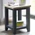 Baqia Lamp Table - Dark Grey, Oak