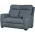 Baraboo 2-Seater Sofa with Black Legs - Azul, Fabric