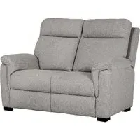 Baraboo 2-Seater Sofa with Black Legs - Grey, Fabric