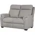 Baraboo 2-Seater Sofa with Black Legs - Grey, Fabric
