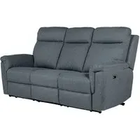 Baraboo 3-Seater Electric Recliner Sofa - Azul, Fabric
