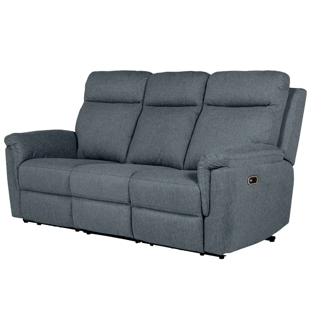 Baraboo 3-Seater Electric Recliner Sofa - Azul, Fabric