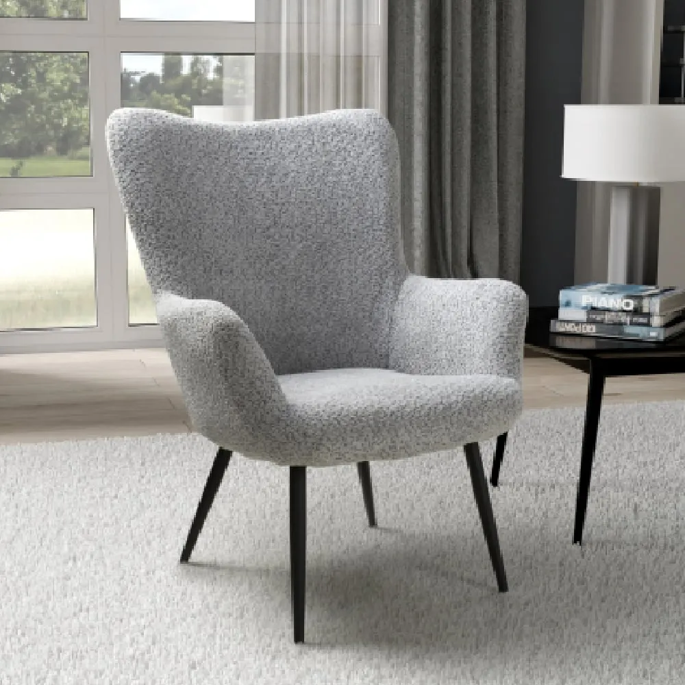 Baraboo Chenille Fabric Armchair - Grey image