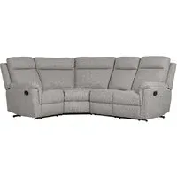 Baraboo Corner Sofa Electric Recliner - Grey, Fabric