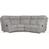 Baraboo Corner Sofa Electric Recliner - Grey, Fabric