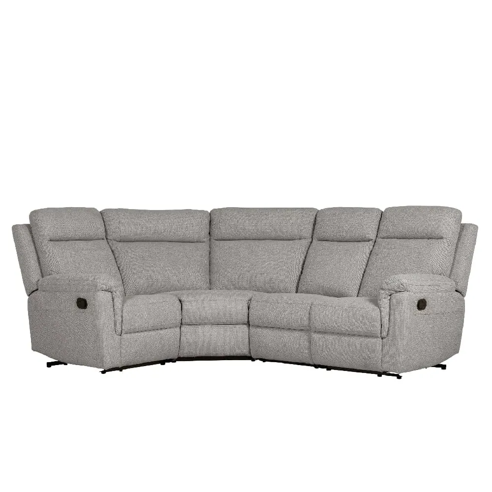 Baraboo Corner Sofa Electric Recliner - Grey, Fabric