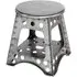 Baraboo Small Metal Stool - Silver