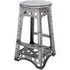 Baraboo Tall Metal Stool - Silver
