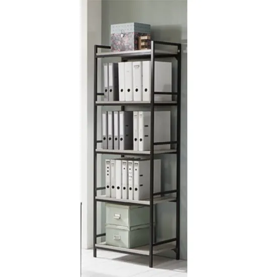 Barbara Five Tier Shelving Unit - Concrete Effect, MDF image