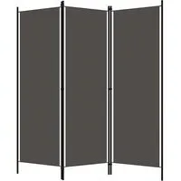 Barbel 3-Panel Room Divider - Anthracite, Fabric