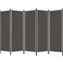Barbel 5-Panel Room Divider - Anthracite, Fabric