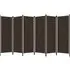 Barbel 6-Panel Room Divider - Brown, Fabric