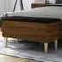Barberton 82cm Storage Bench with Seating - Brown Oak